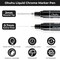 Ohuhu Chrome Paint Pen: Silver Liquid Chrome Markers with Gloss Mirror Water-Proof Lightfast Permanent Paint Markers for Repairing Metal Glass Plastic Car Tire DIY Crafts Models Posters